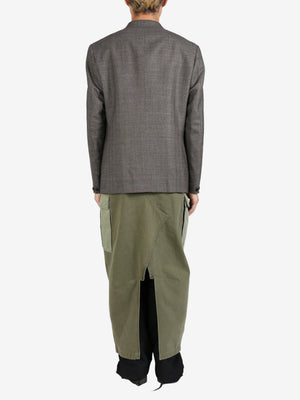 JUNYA WATANABE - Men Cotton Herringbone Garment Treated Coat