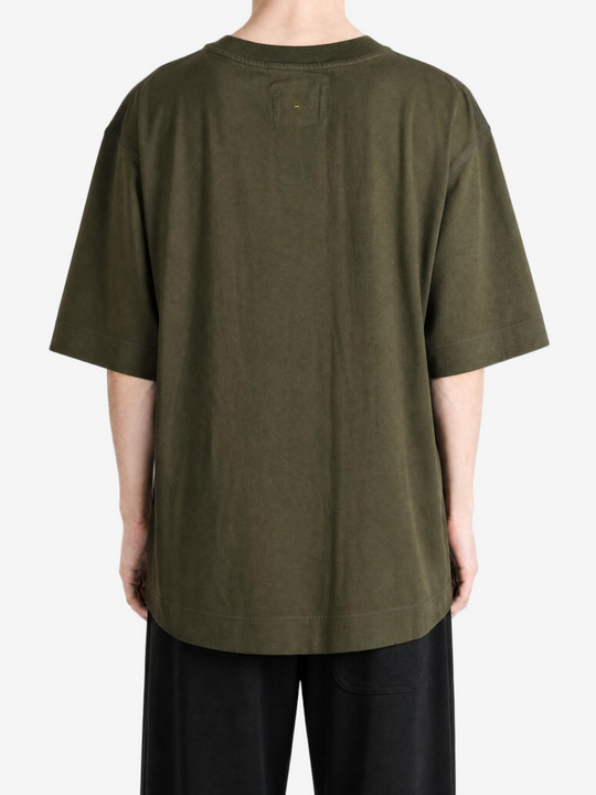 Green top, full body view