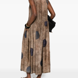 Brown dress, full body view