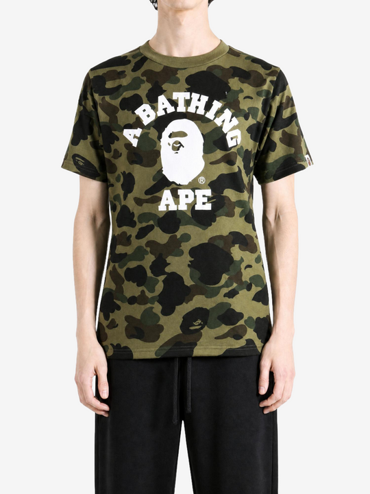 Green t-shirt, full body view