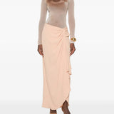 Tan top, full body view