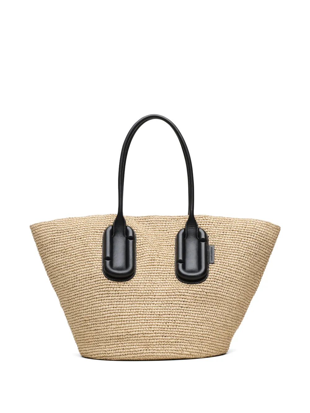 Tan bag, front view