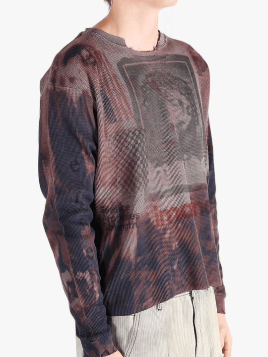 Grey top worn by a person, showing the top's fit
