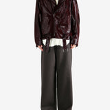 Brown jacket, full body view