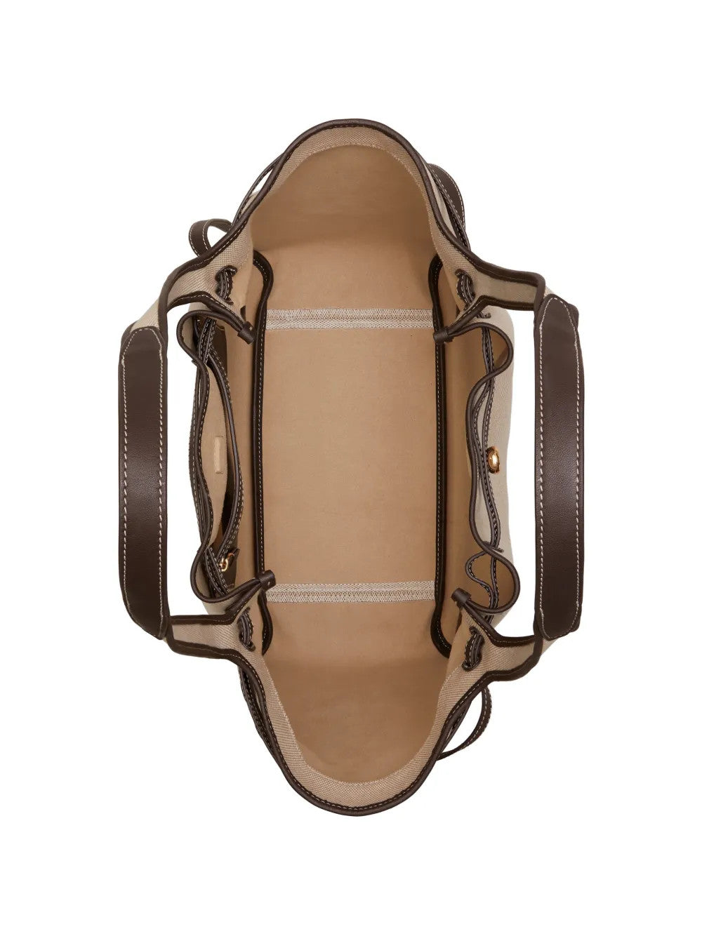Tan bag, front view