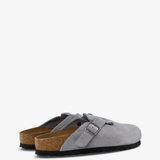 Grey sandals, side view