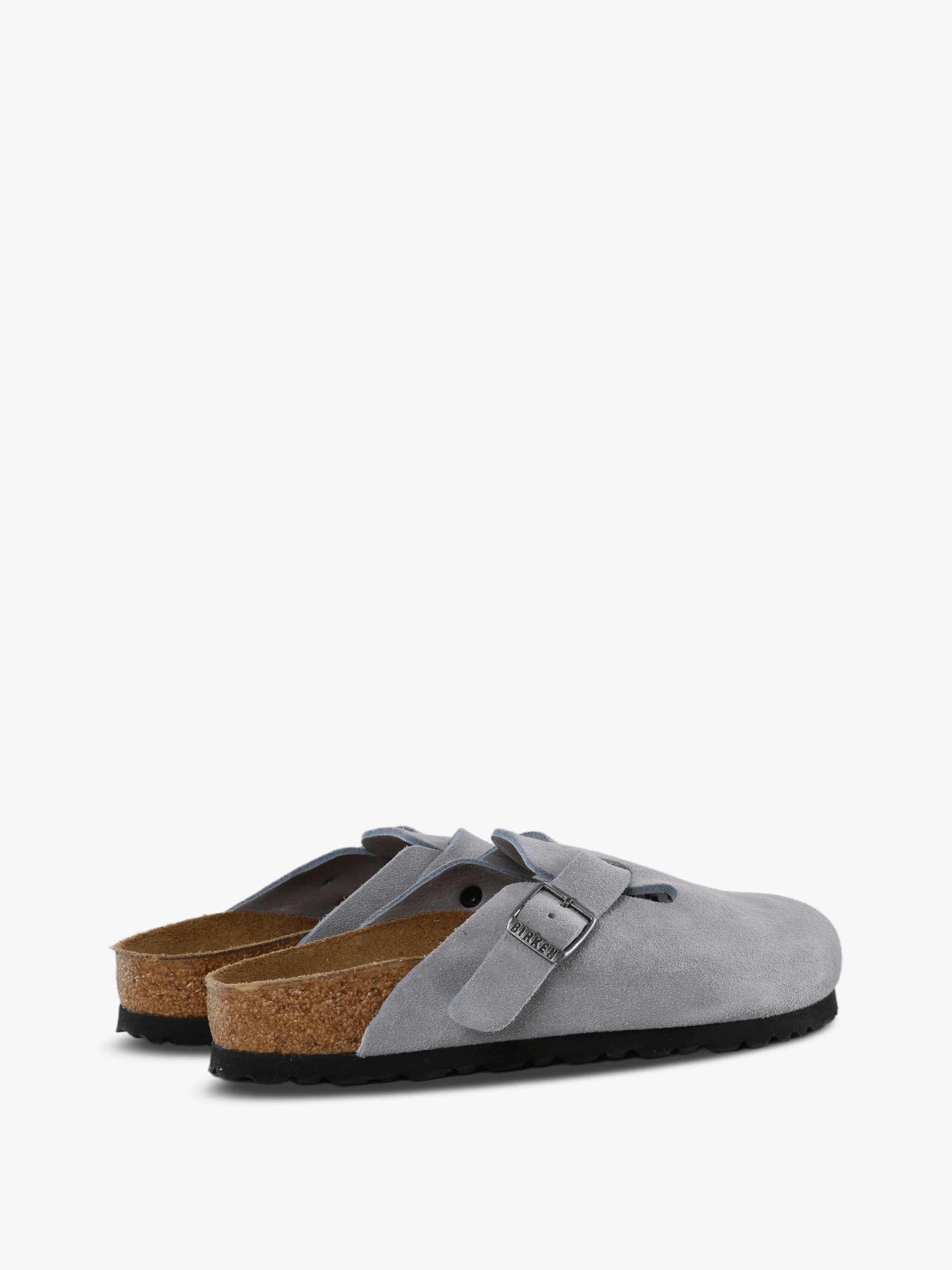 Grey sandals, side view