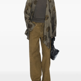 Grey shirt, full body view