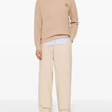 MAISON KITSUNE - Men Tonal Fox Head Patch Comfort Ribbed Jumper