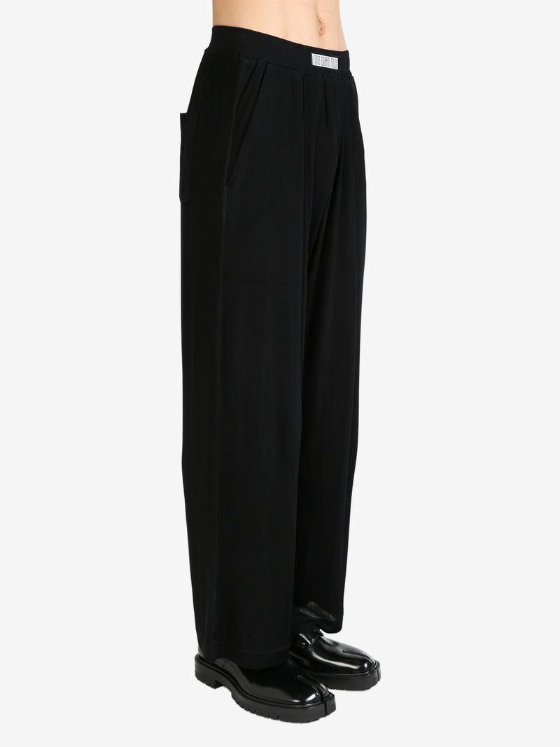 LOUIS GABRIEL NOUCHI - Men Ribbed Jersey Fluid Large Trousers