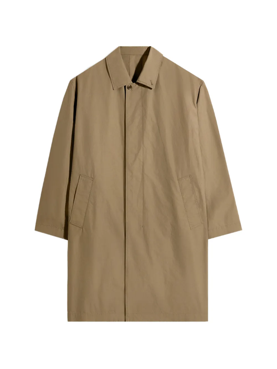 Tan jacket, front view