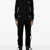 black jacket,full body view