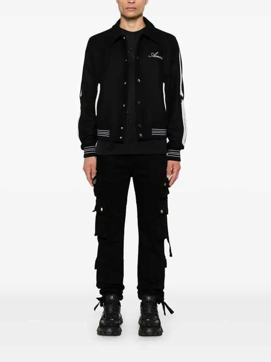 black jacket,full body view