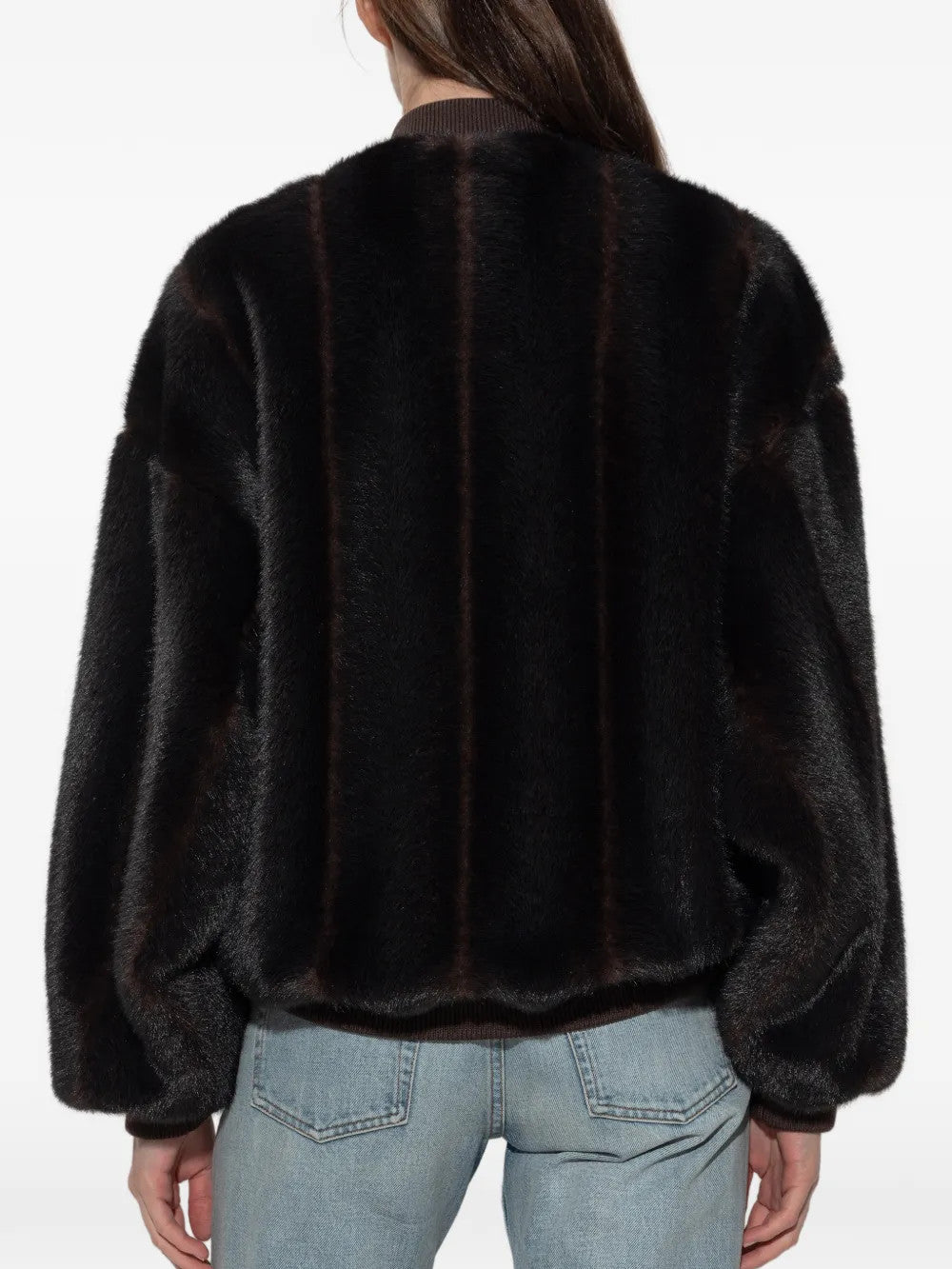 Brown jacket, full body view