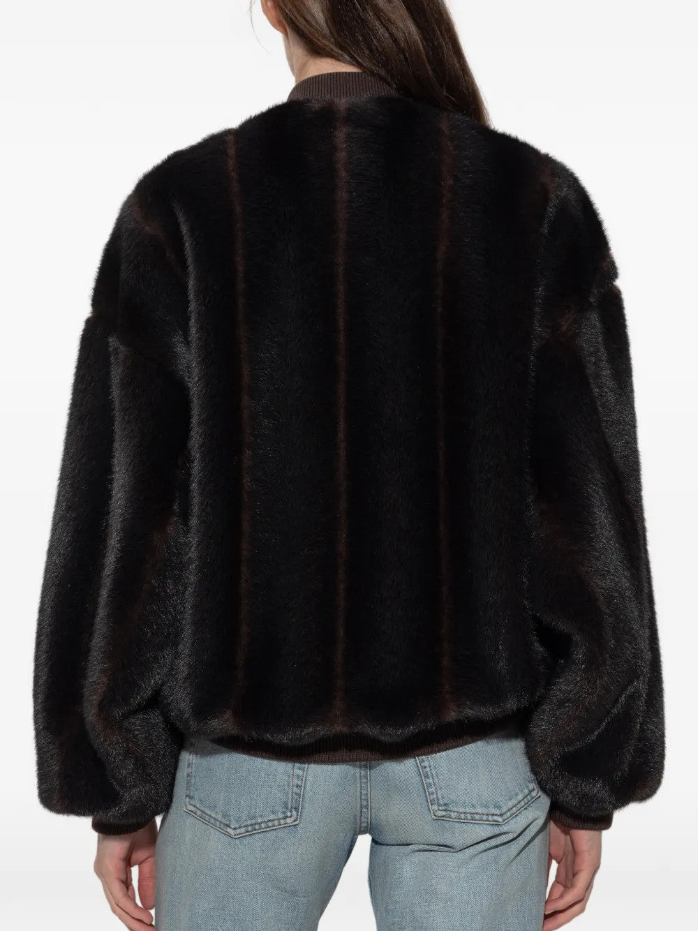 Brown jacket, full body view