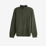 Green knitwear, front view