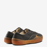 Black sneaker, back view