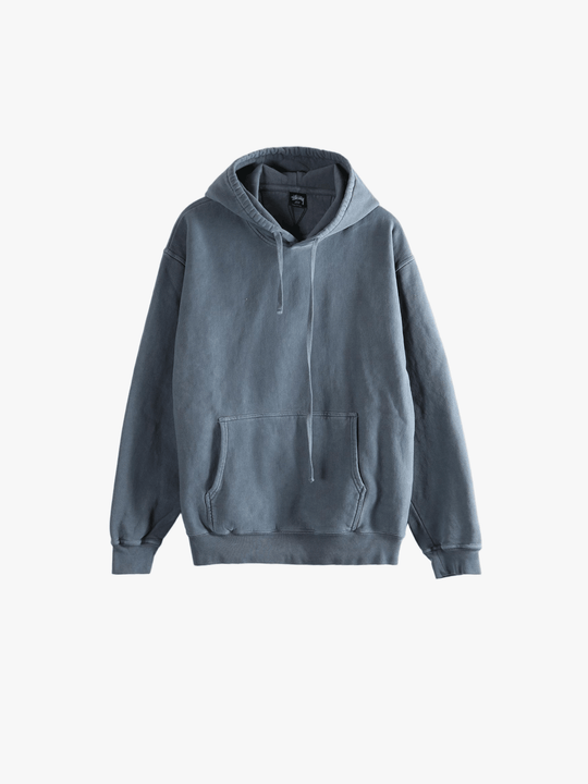 Navy hoodies, front view