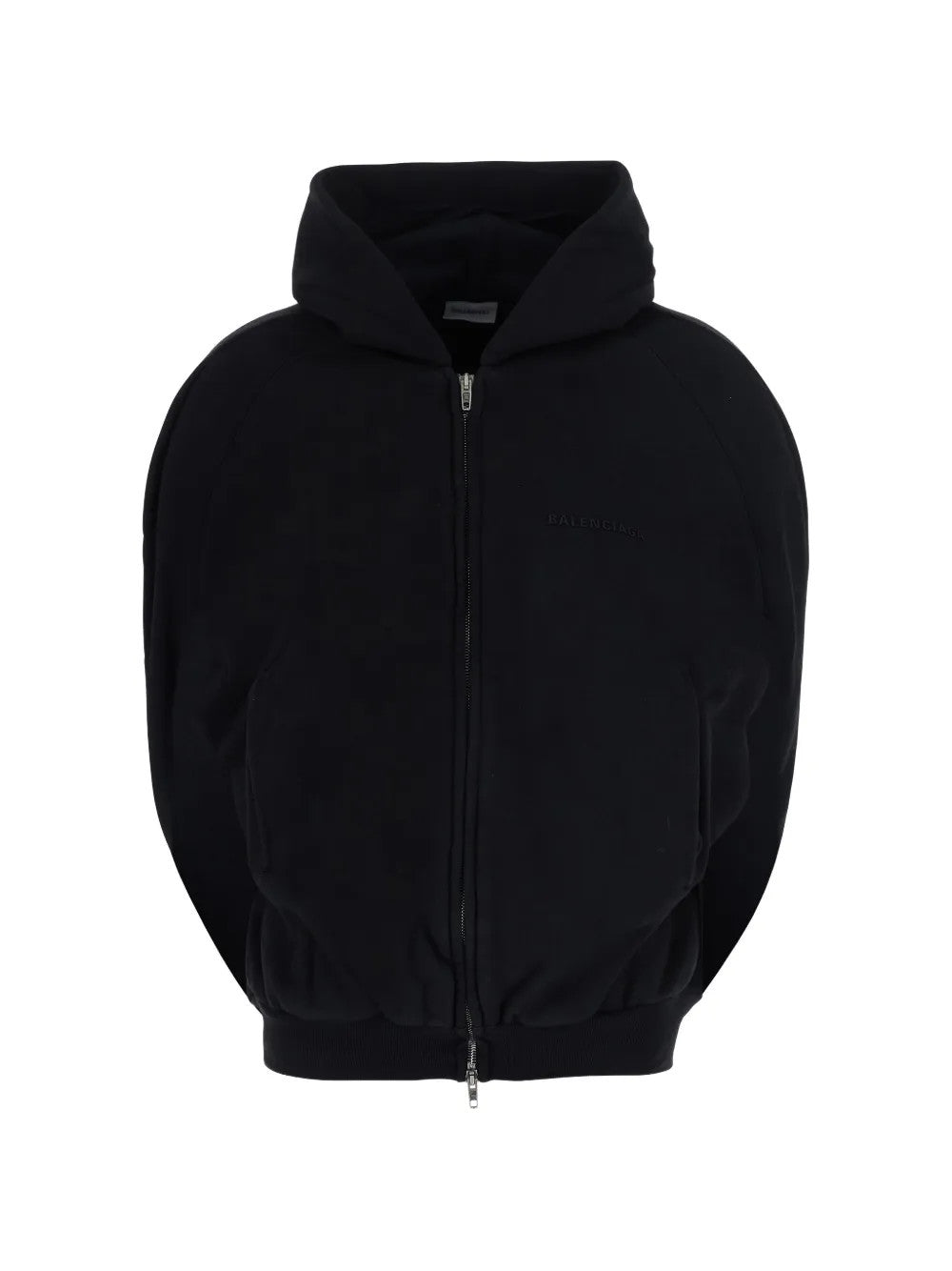 Black hoodie, front view