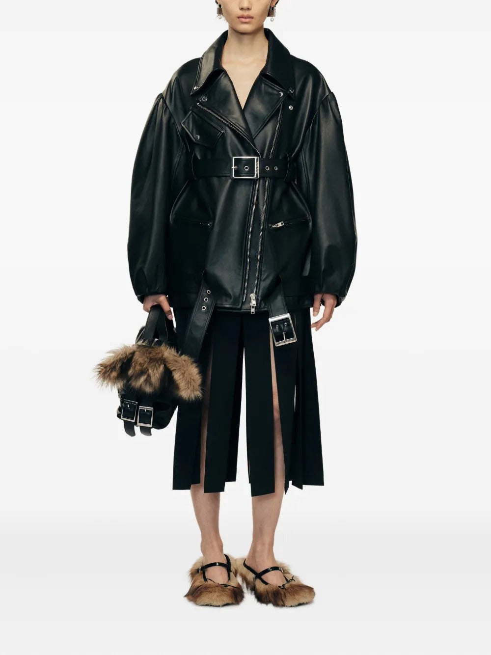 Black jacket, full body view