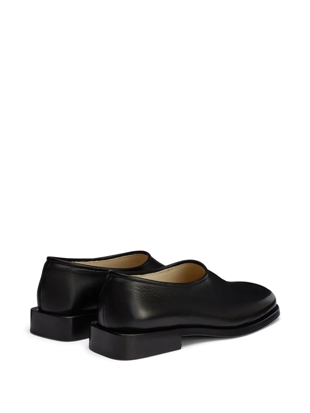 Black shoes, back view