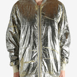 Yellow jacket worn by a person, showing the jacket's fit