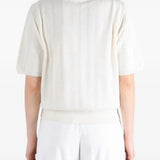 White shirt worn by a person, showing the shirt fit