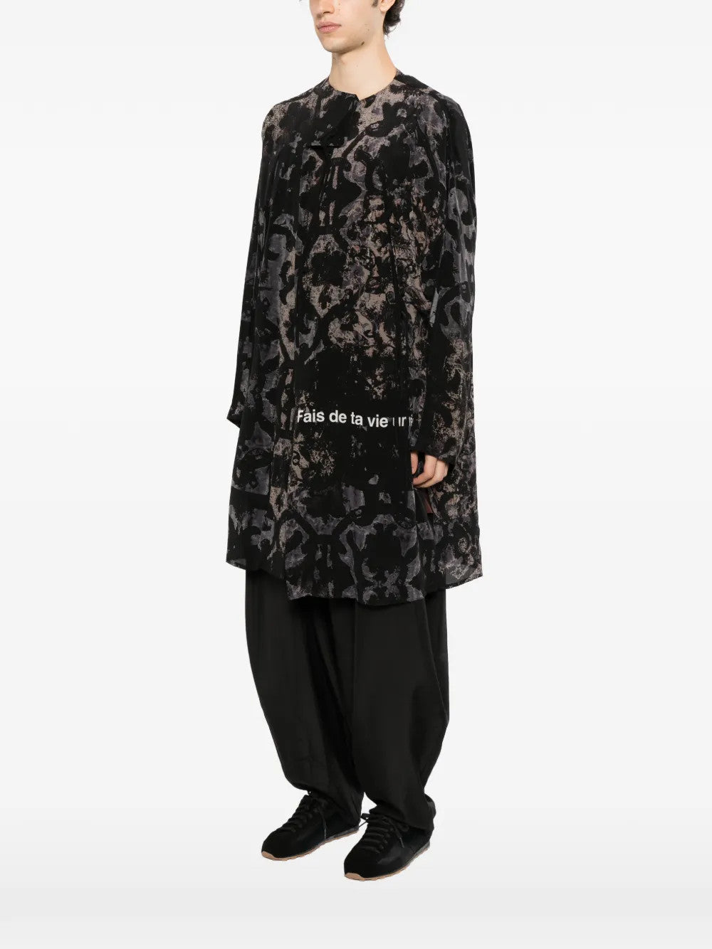Black jacket, full body view