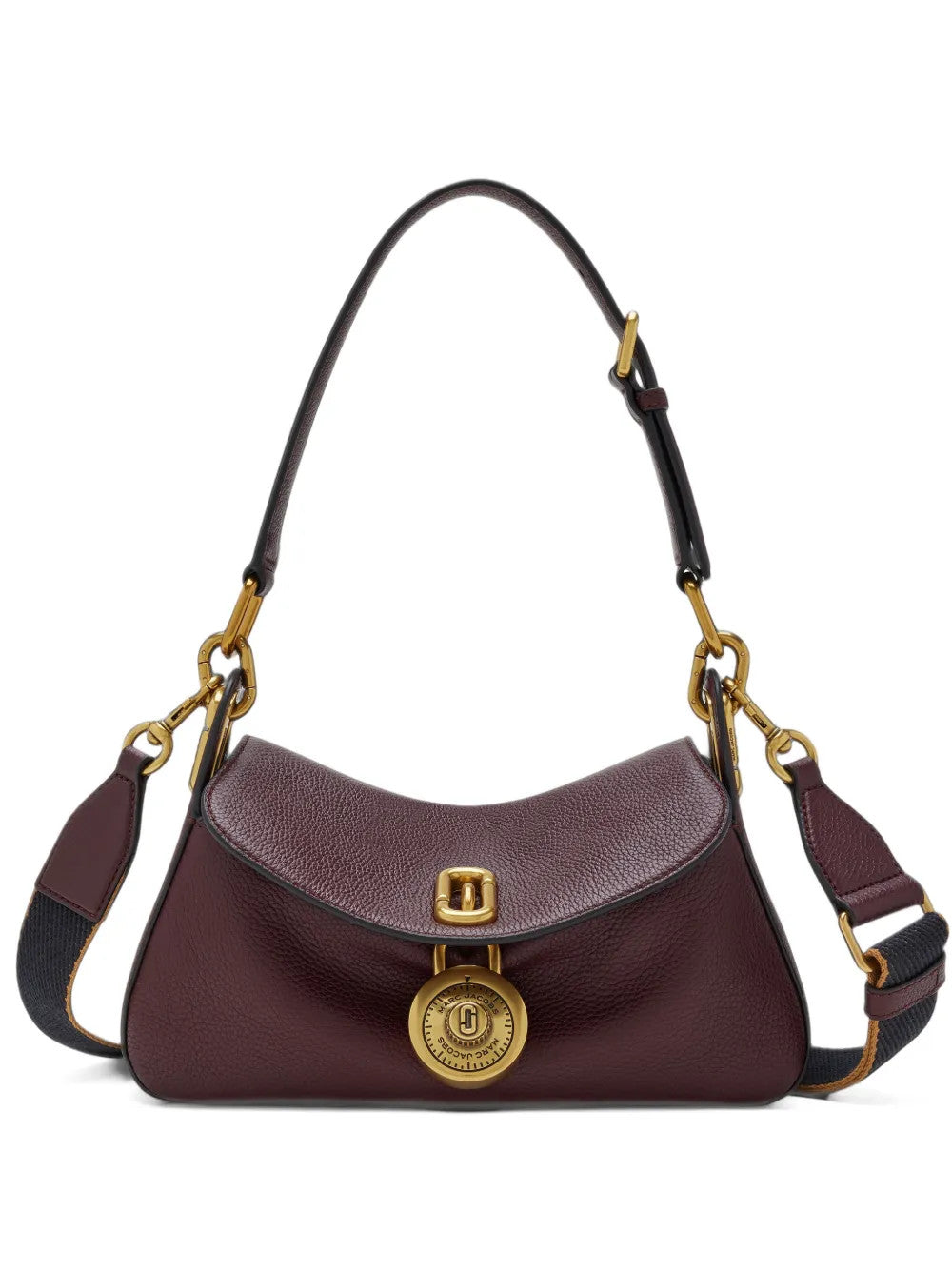 Burgundy bag, front view