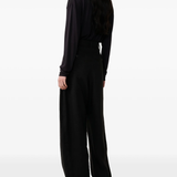 Brown pants, full body view