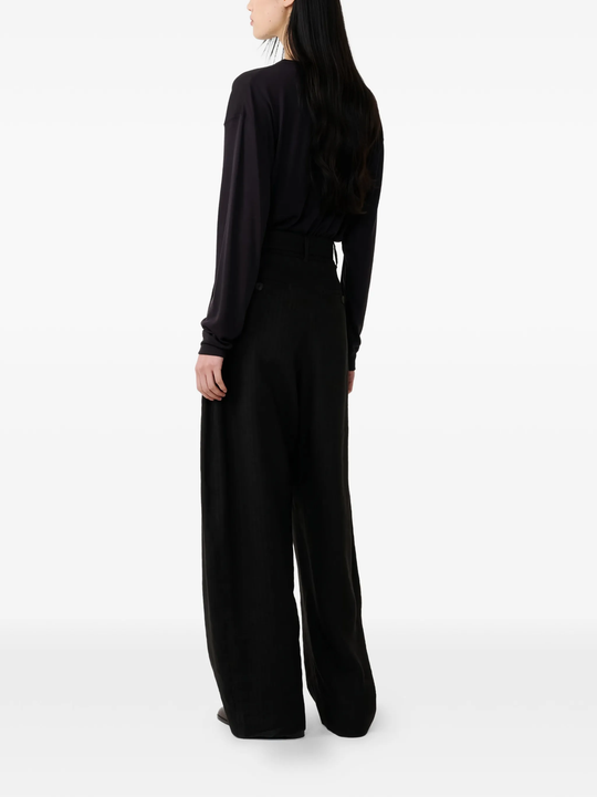 Brown pants, full body view