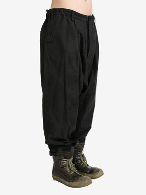 YOHJI YAMAMOTO POUR HOMME - Men Dungaree JQ Slim Sarouel Pants