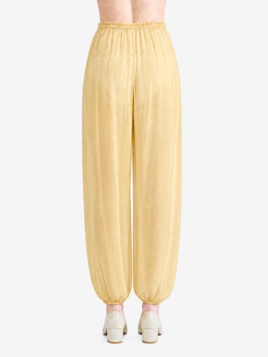 Yellow pants, full body view