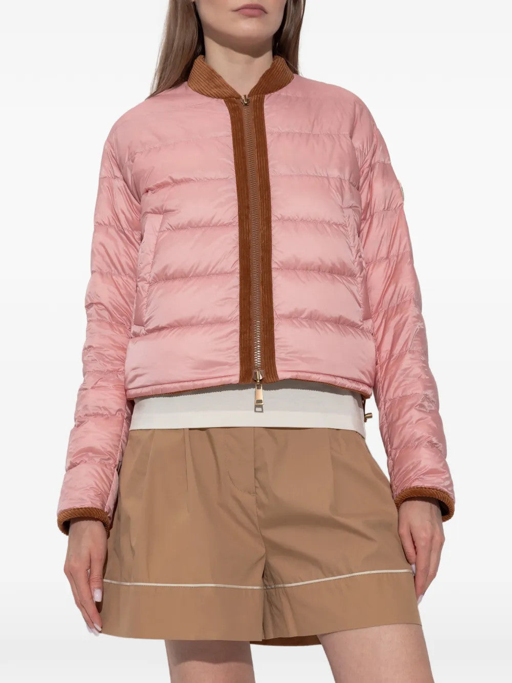 Brown jacket, full body view