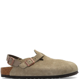 Tan sandals,side view