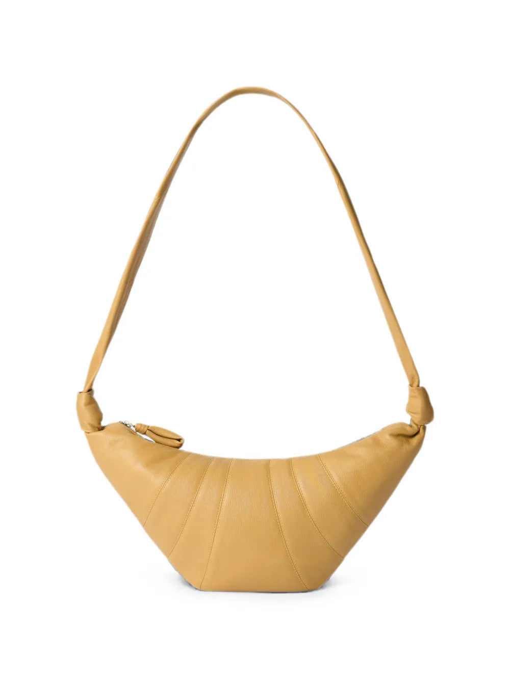 Tan bag, front view
