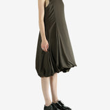 Brown dress, full body view