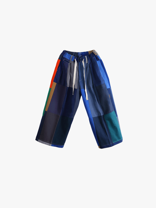 Blue pants, front view