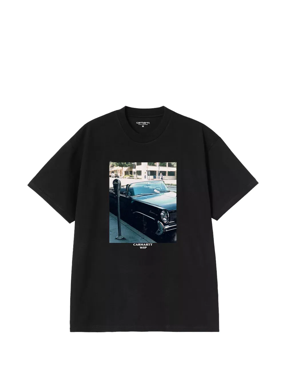 Black T-shirt, front view