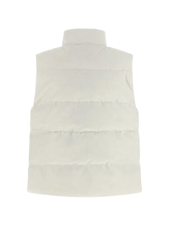 White jacket, back view