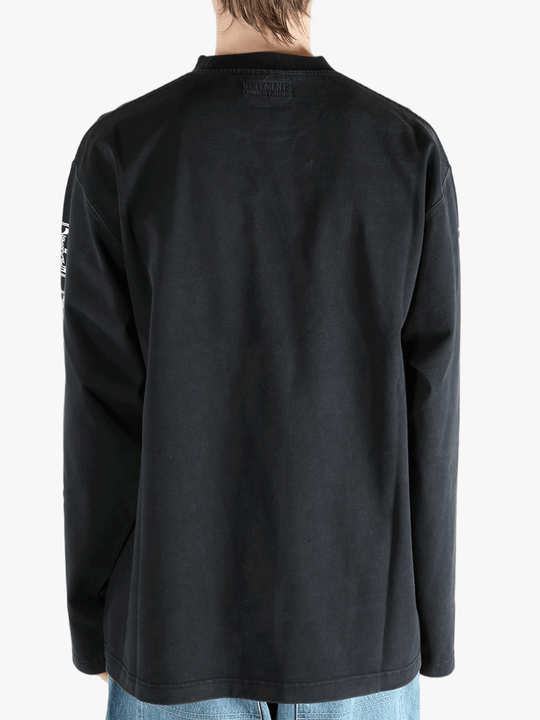 Black sweats-hoodies worn by a person, showing the fit