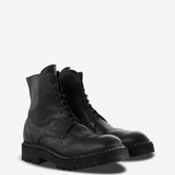 Black boots, front view