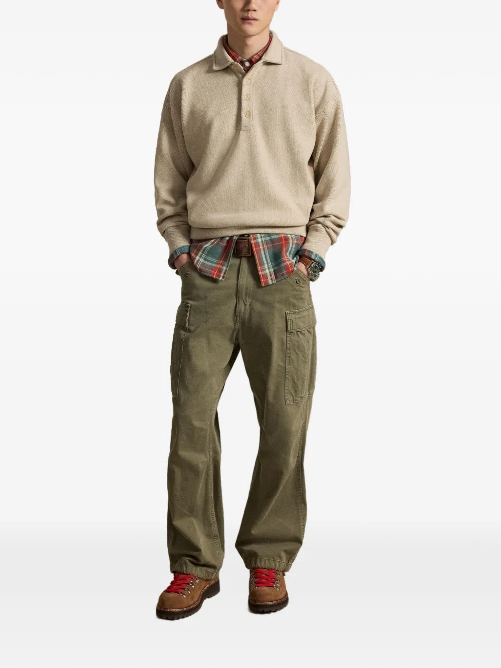 Tan top, full body view