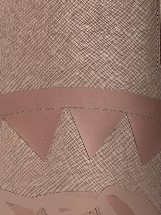 Close up of Tan bag, showing detail