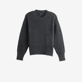 Grey knitwear, front view