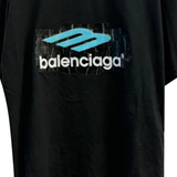 Close up of black t-shirt, showing texture of the Cotton fabric