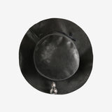 Black hat, side view