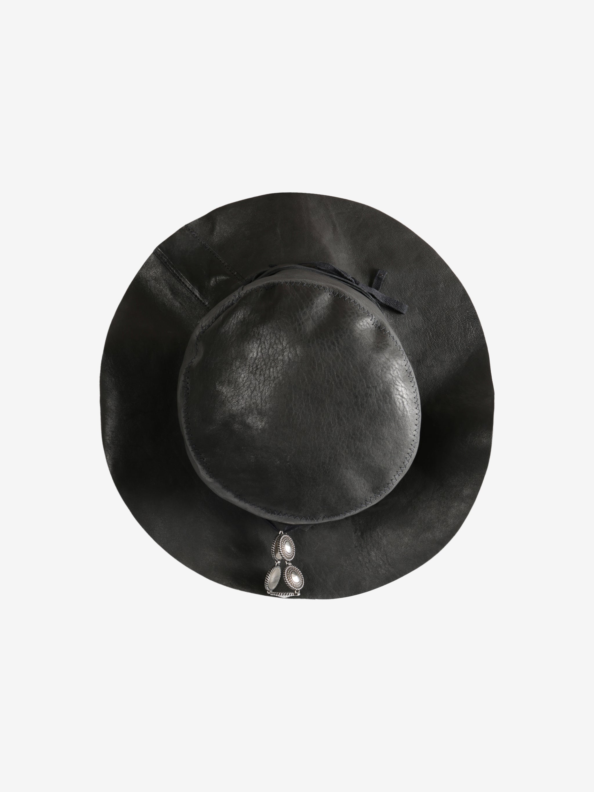 Black hat, side view