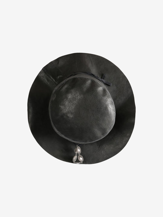 Black hat, side view