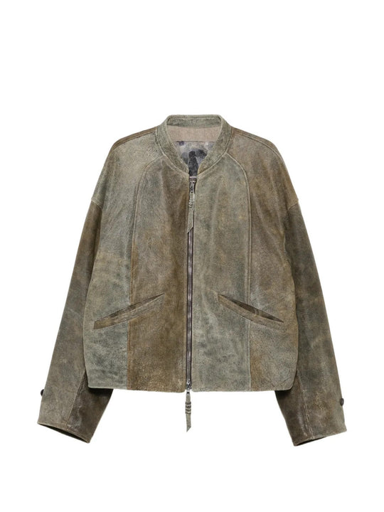 Green jacket, front view